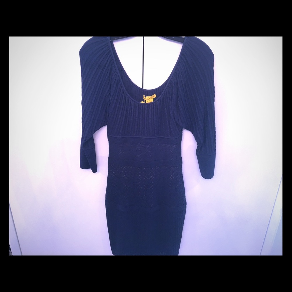 Catherine Malandrino Navy Blue knit dress, size S